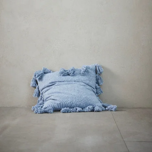 Almofada Feminia Azul Bebê 60x60cm Almofada Feminia Azul Bebê 60x60cm