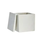 Caixa Ellia 12x12cm Branca - MH Interiores