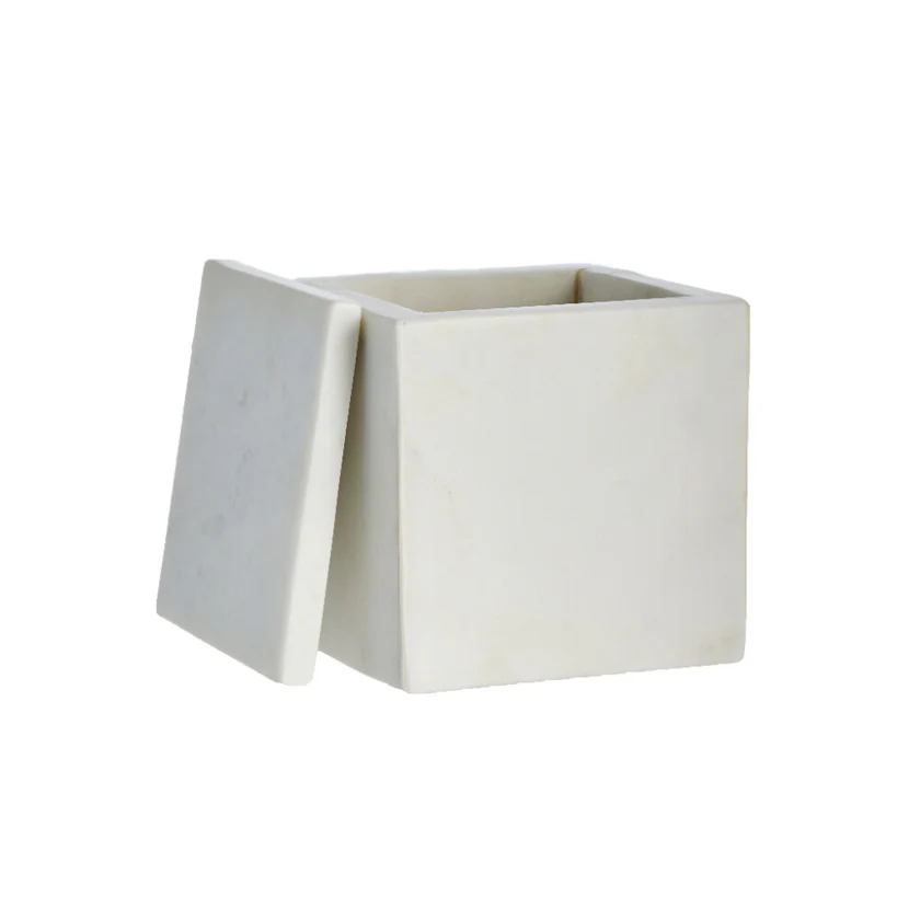 Caixa Ellia 12x12cm Branca - MH Interiores Caixa Ellia 12x12cm Branca - MH Interiores