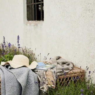 Manta Isabelle verde salva 170x130 cm