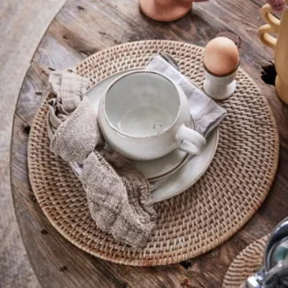 Porta-Ovo Branco Areia