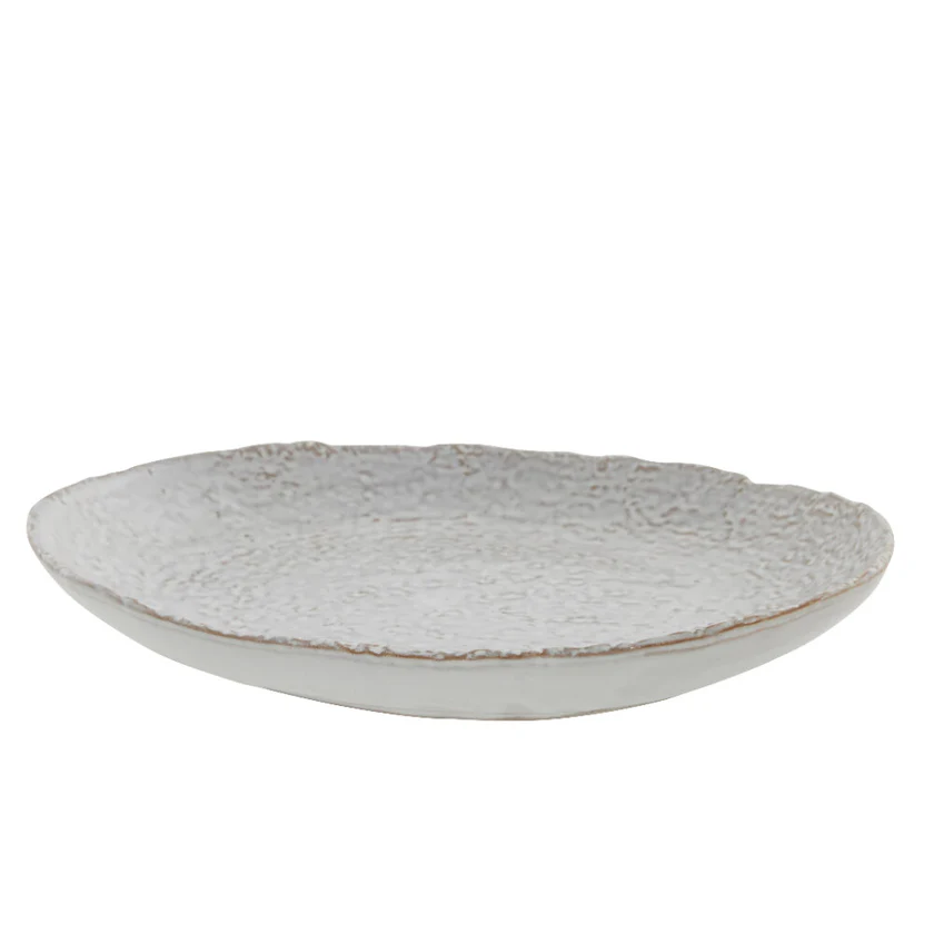 Prato Milla branco Ø cm - MH Interiores Prato Milla branco Ø cm - MH Interiores