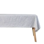 Toalha de mesa Olivia 220x140 cm. listrada areia