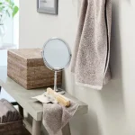 Espelho de maquilhagem Liva ferro prateadovidro H35 cm (3)