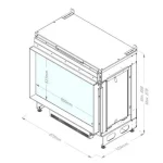 Lareira Elétrica e-MatriX Mood 800-500 I - MH Interiores