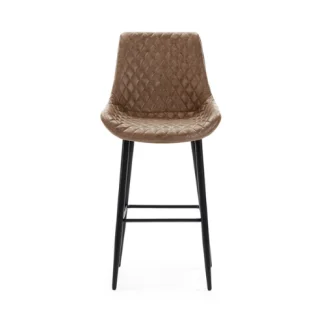 cadeira-alta-dugar-dc-118-polipele-castanha-pernas-metalicas-pretas