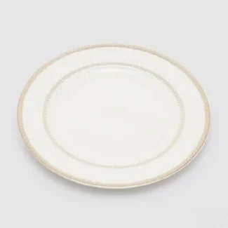 Prato Merletto - Branco Dourado