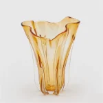 Vaso Drappo com Orla H27 D22 - Âmbar