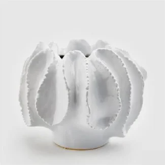 Vaso Chakra H29 D39 - Branco