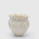 Vaso Ânfora Freaky Casca Pequeno – Branco