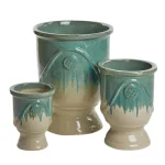 Vaso Glaze Coppa H58+41+30 C0 - Green Mix