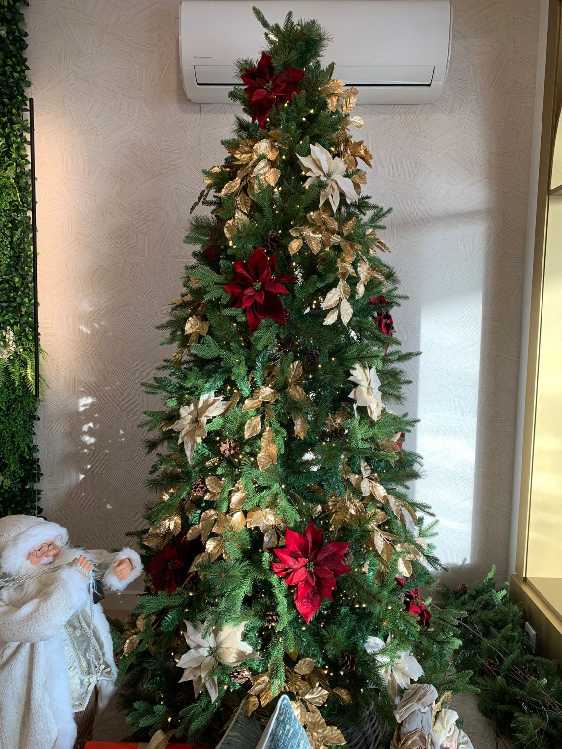 Ideias de decoração de Natal elegante para a sala